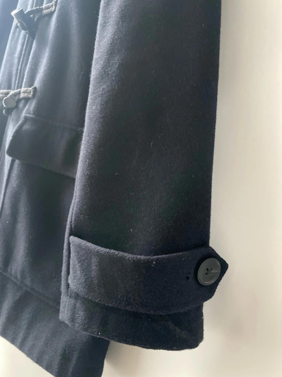 Women’s Stanley Adams Wool Hooded Duffle Coat In Navy - Large - 2440