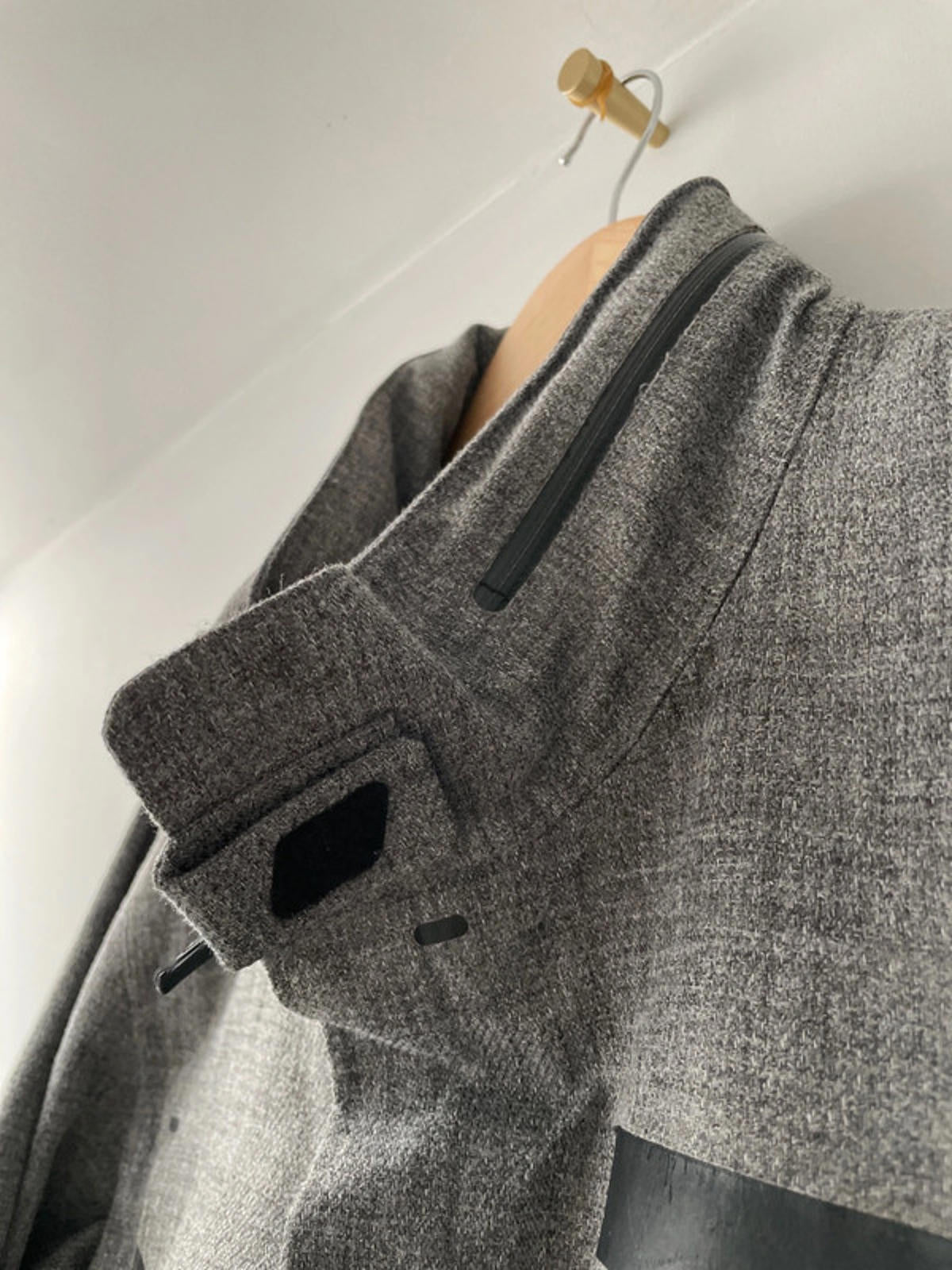 Men’s Nike M65 Zip Through Hooded Jacket In Grey - Small - 2274