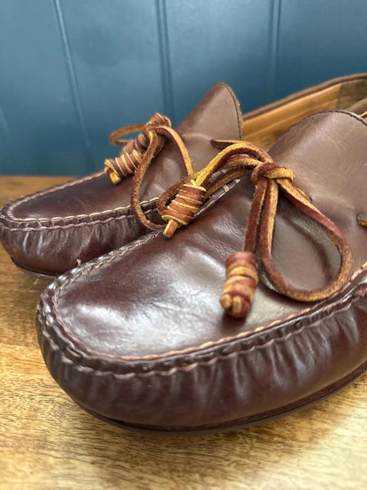 Men’s Ralph Lauren Davy Premium Leather Driving Shoe Loafer - Uk8 - 1280