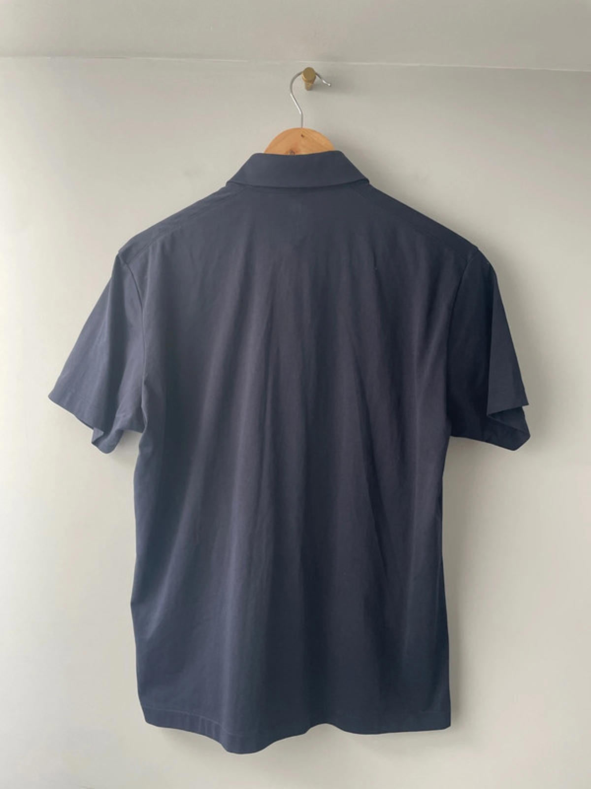Men’s Uniqlo Short Sleeve Stretch Fit Shirt In Navy - Small - 1503