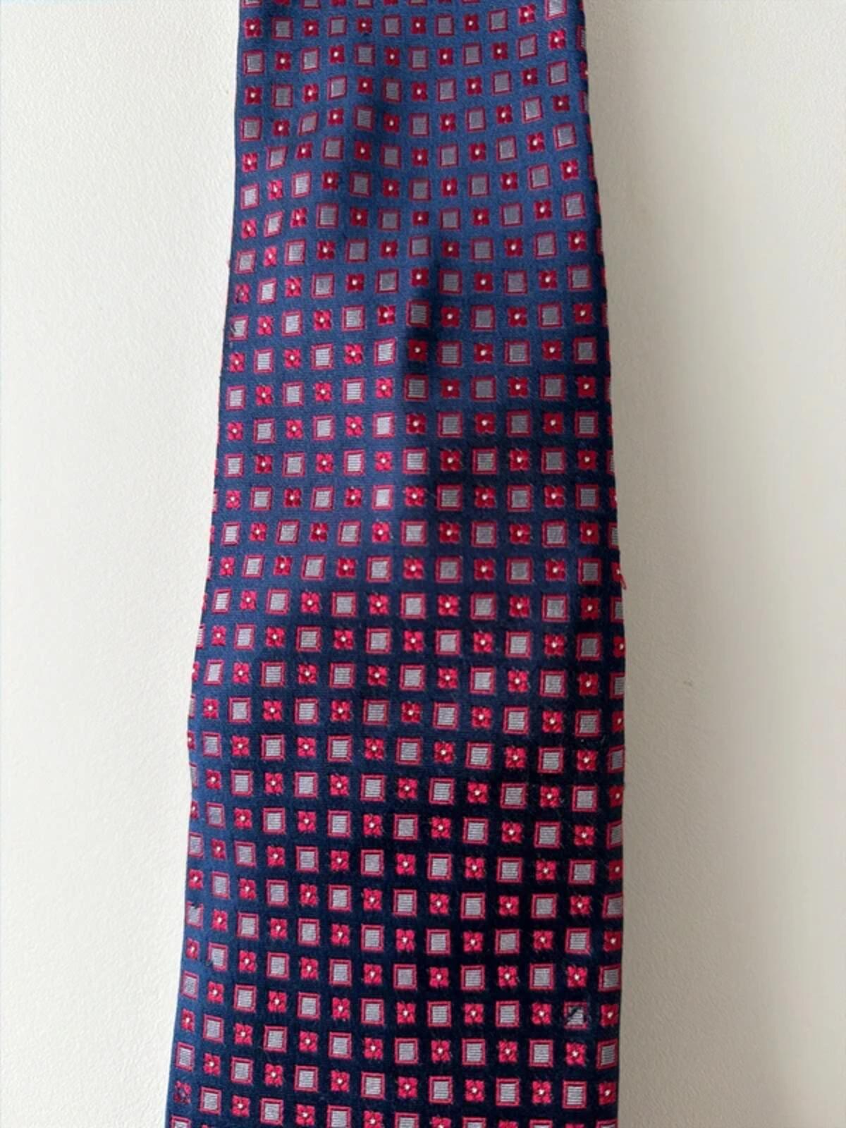 Baumler Premium 100% Silk Tie In Navy - 3337