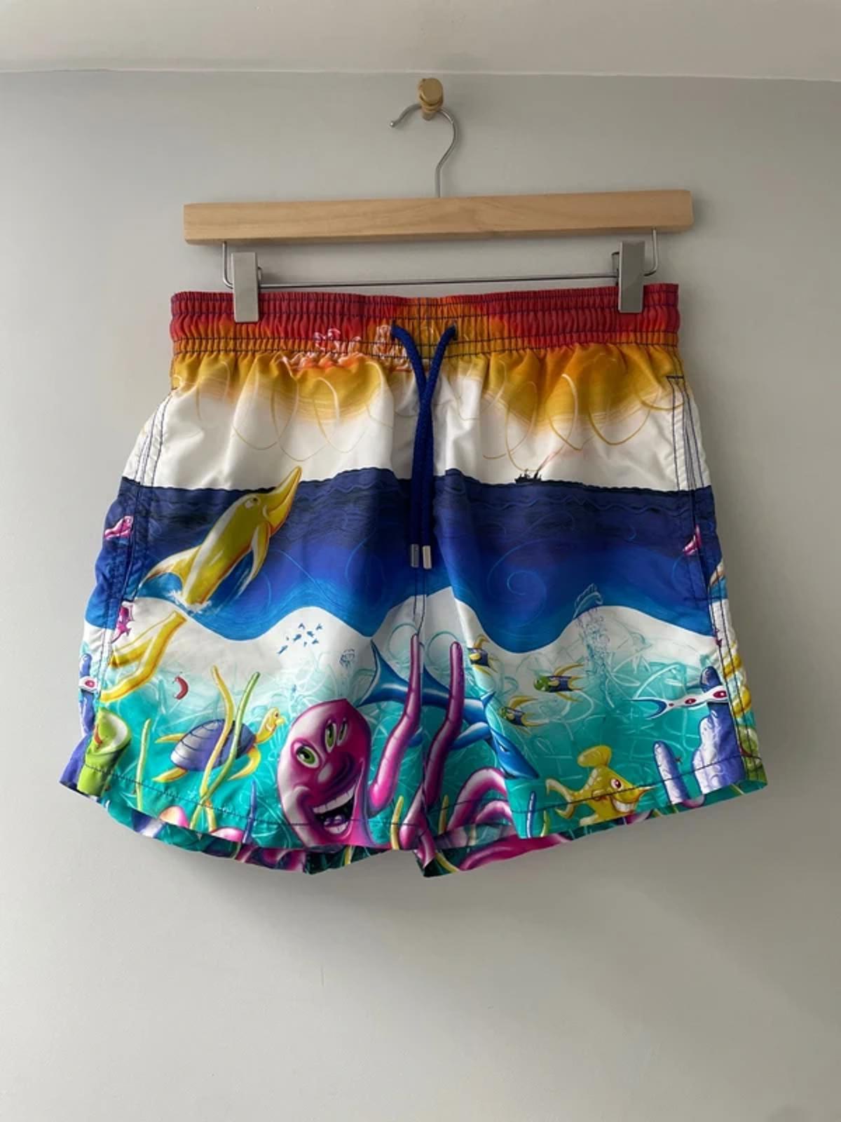 Mens Vilebrequin x Kenny Scharf Limited Edition Moorea Swim Shorts - Small - 3120
