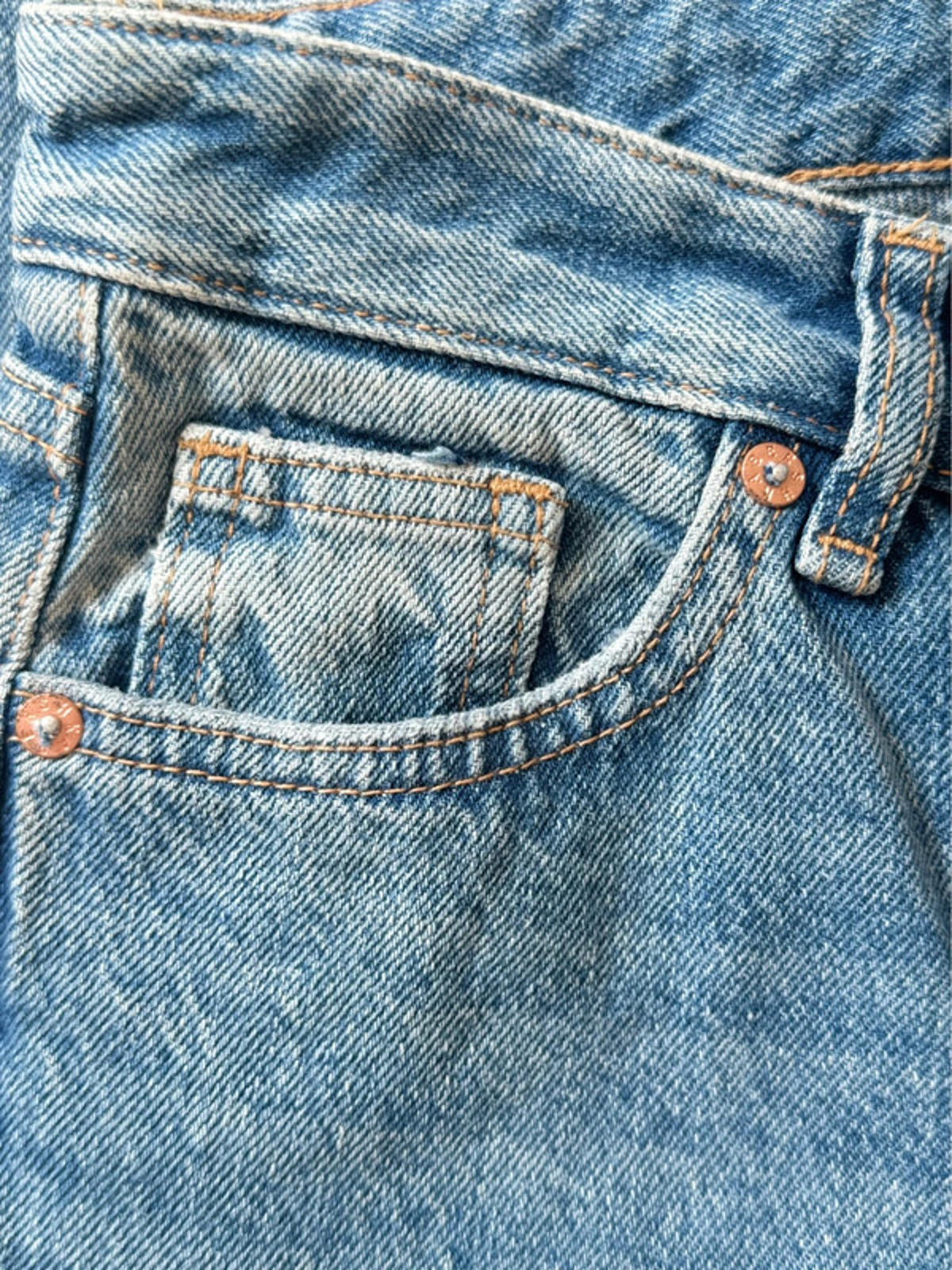 Women’s Bershka Petite Straight Leg Jeans In Navy - W28/L31 - 1314