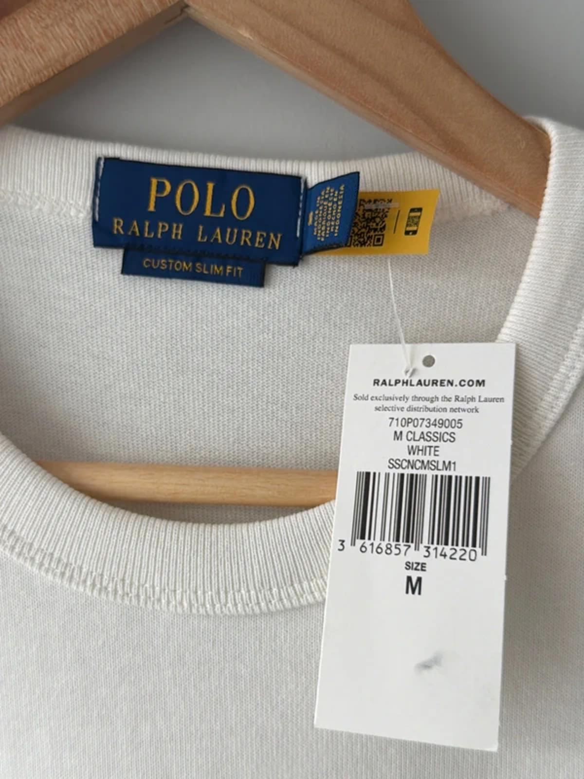 Men’s Ralph Lauren Slim Fit Collegiate logo T-shirt In white - Medium - 3236