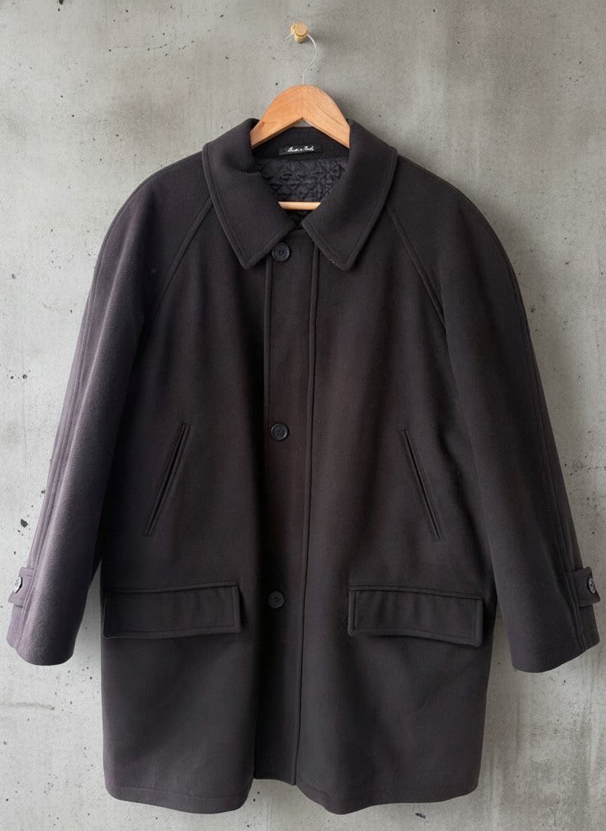 Mens Ninos Wool & Cashmere Blend Oversized Fit Overcoat In Grey - XLarge - 3792
