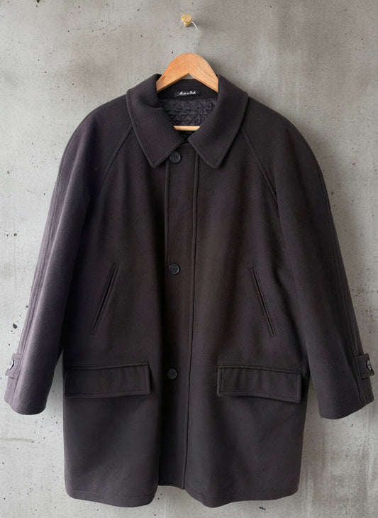 Mens Ninos Wool & Cashmere Blend Oversized Fit Overcoat In Grey - XLarge - 3792