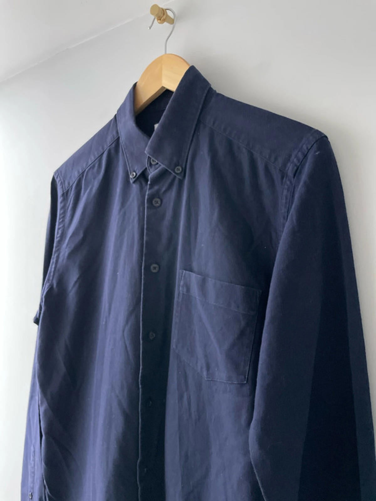 Men’s Reiss Slim Fit Long Sleeve Shirt In Navy - Medium - 2751