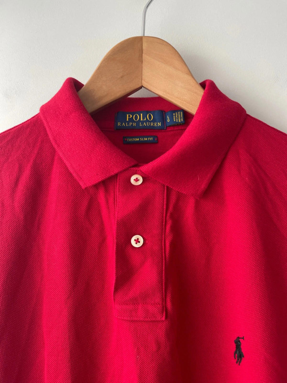 Men’s Ralph Lauren Premium Pima Long Sleeve Slim Fit Polo Top - Large - 1761