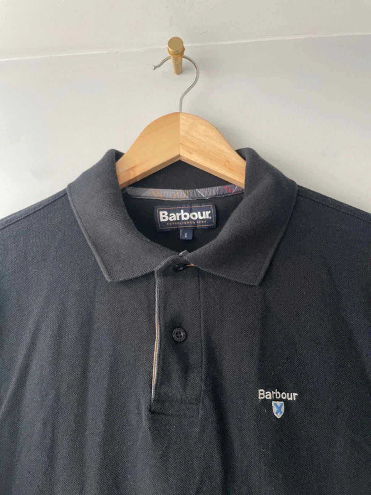 Men’s Barbour Classic Polo in Black - Large -2083