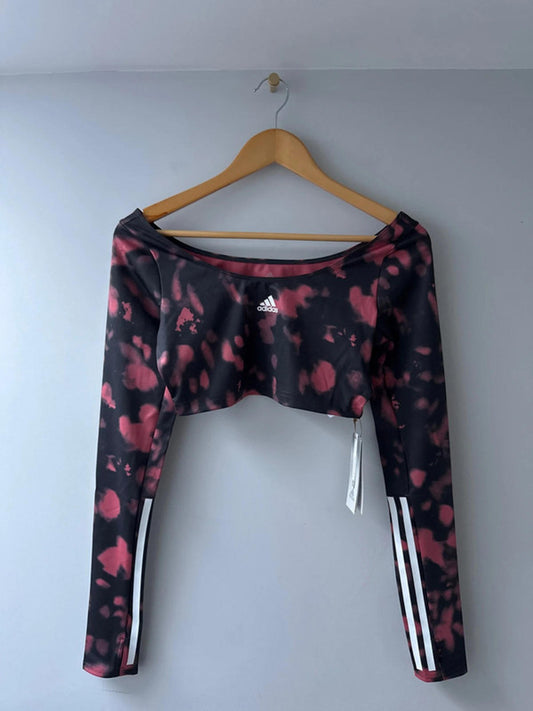 Women’s Adidas Hyglm cropped activewear top - Small - 0414