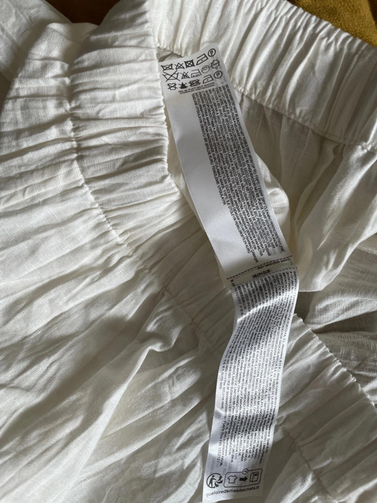 Women’s Mango Premium Linen Trousers Bottoms In Off White - W28/L26 - 1227