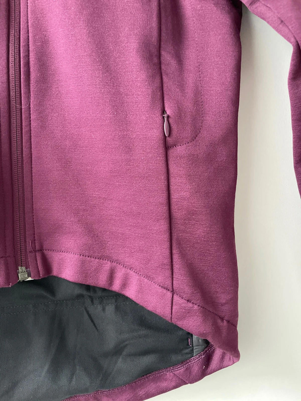 Men’s Rapha Long Sleeve Winter Cycling Jersey Merino Wool in Purple - XSmall- 2096