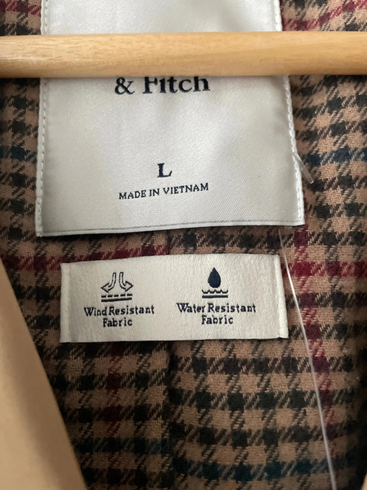 Women’s Abercrombie & Fitch Classic Trench Coat In Camel - Large - 2439