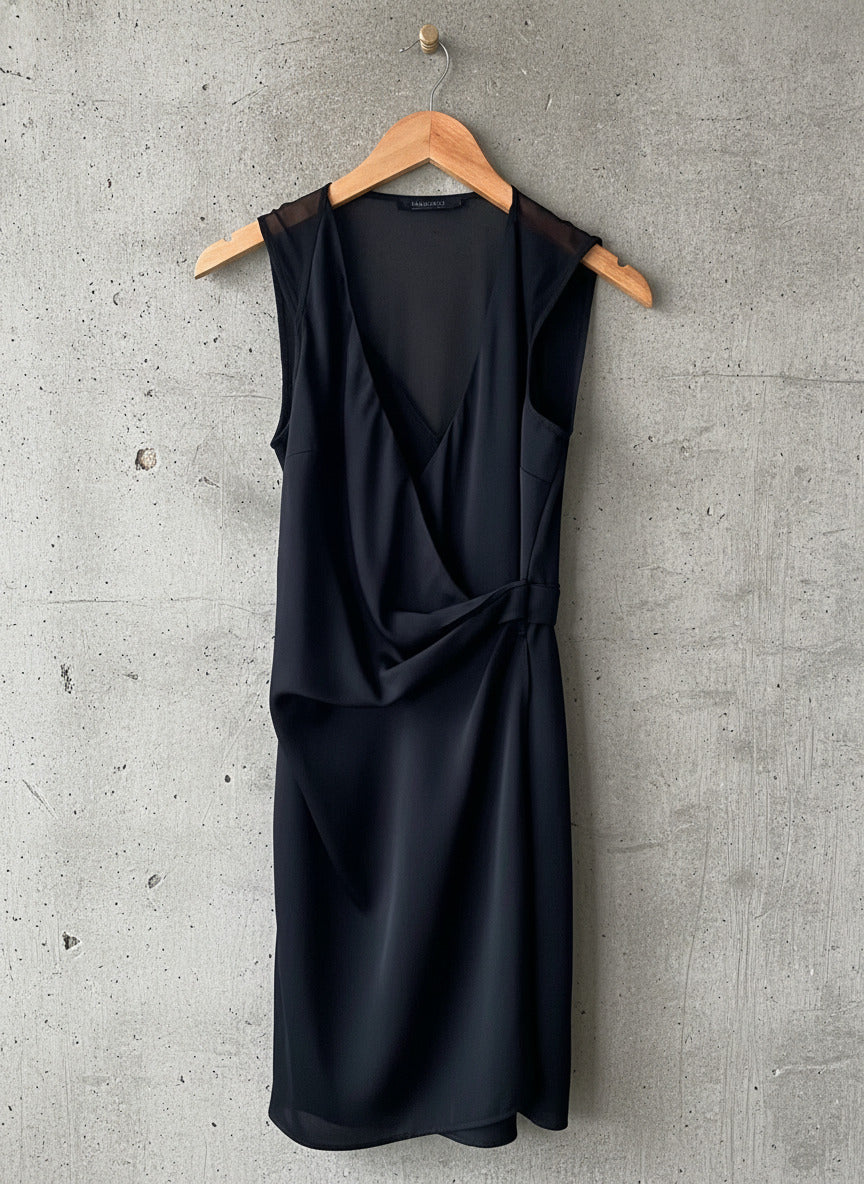 Women’s Allsaints Anika Premium Wrap Maxi Dress In Black - Uk8 - 3555