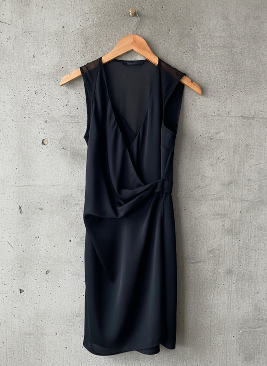 Women’s Allsaints Anika Premium Wrap Maxi Dress In Black - Uk8 - 3555