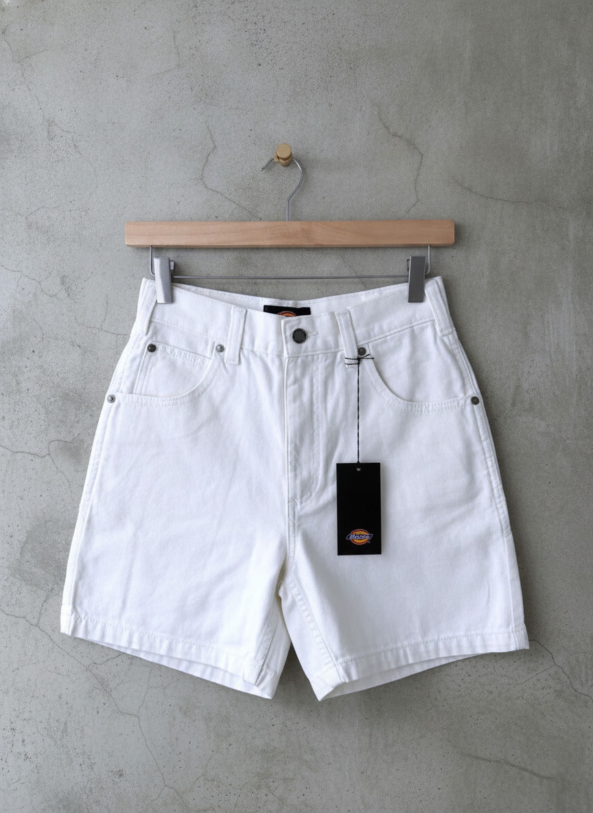 Women’s Dickies Duck Baggy Fit Cargo Shorts In Off White - W28 - 3373