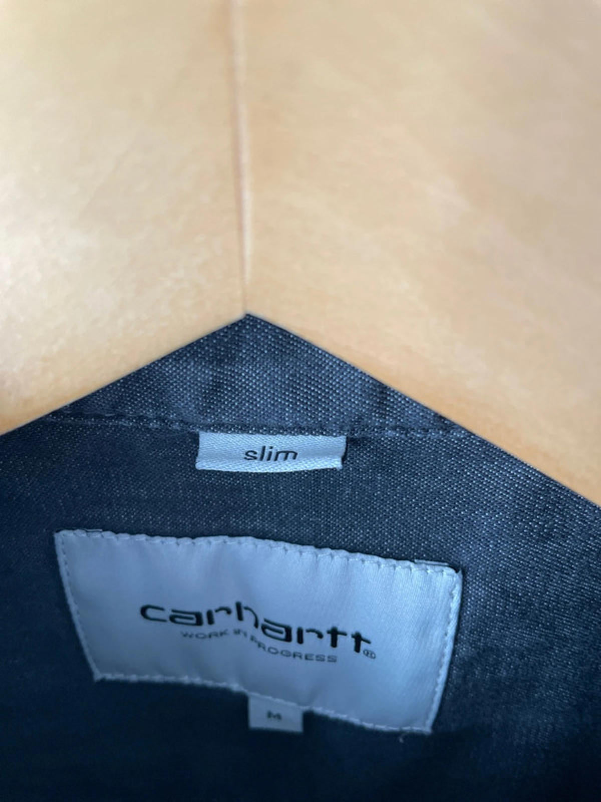 Men’s Carhartt Slim Fit Chambray Cut And Sew Shirt In Grey - Medium - 0957