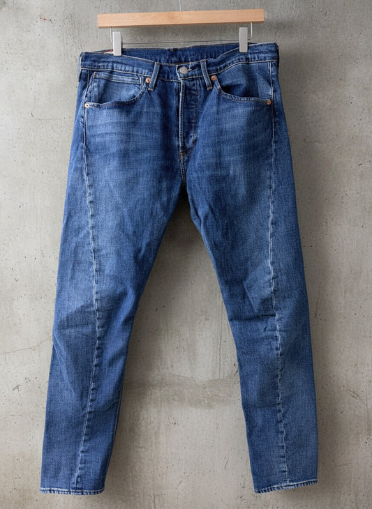 Mens Levi's Engineered LEJ 512 Slim Twist Fit Jeans In Navy - W34/L34 - 3512