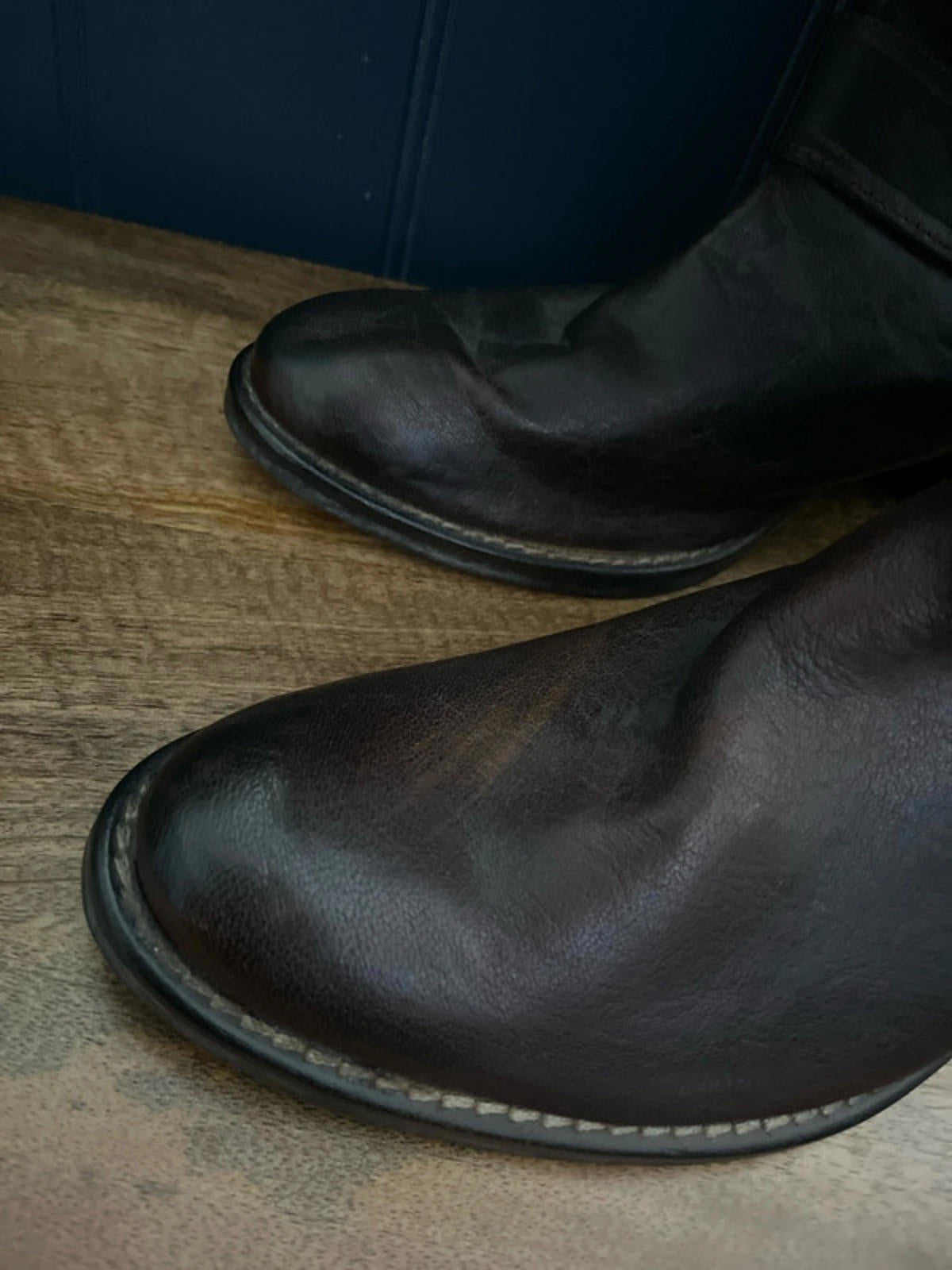 Women’s Manas Designer Leather Knee length Boots Made In Italy In Tan - UK 7 - 2569