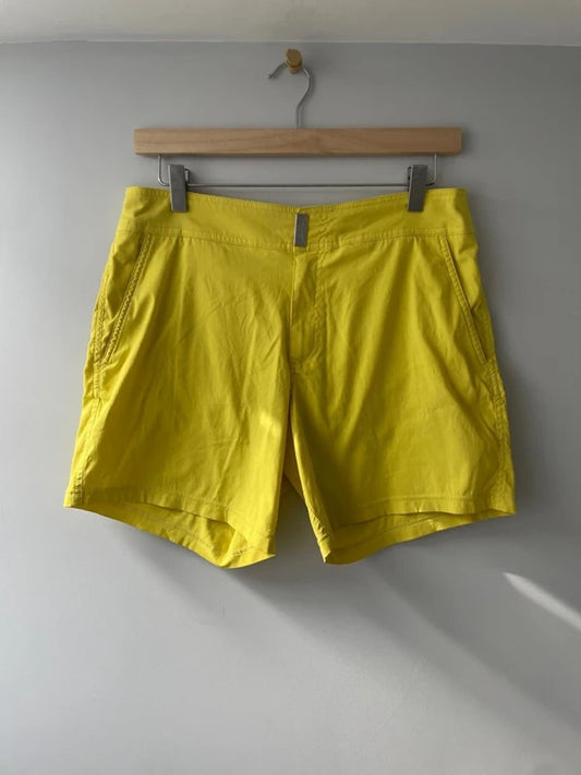 Men’s Vilebrequin Premium Swim Shorts in Yellow - Small - 3112