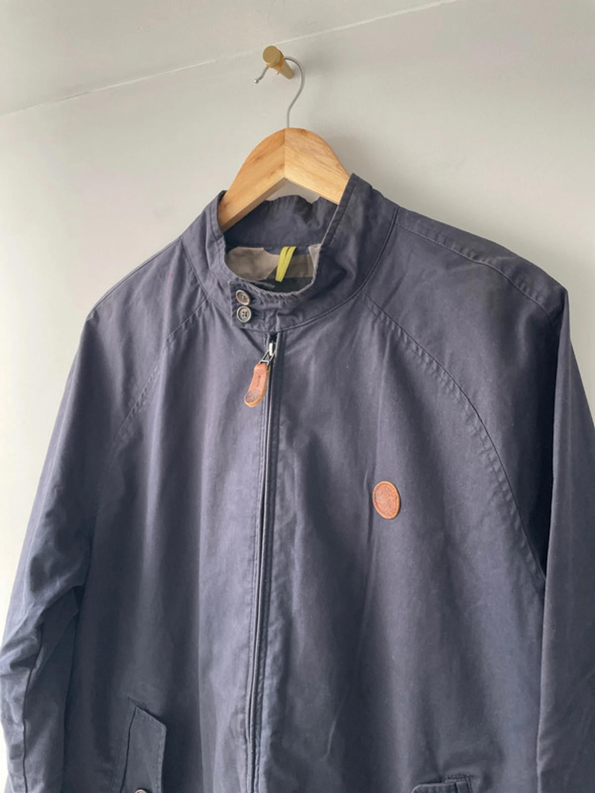 Men’s Pretty Green Harrington Jacket Coat In Navy - Medium - 2120