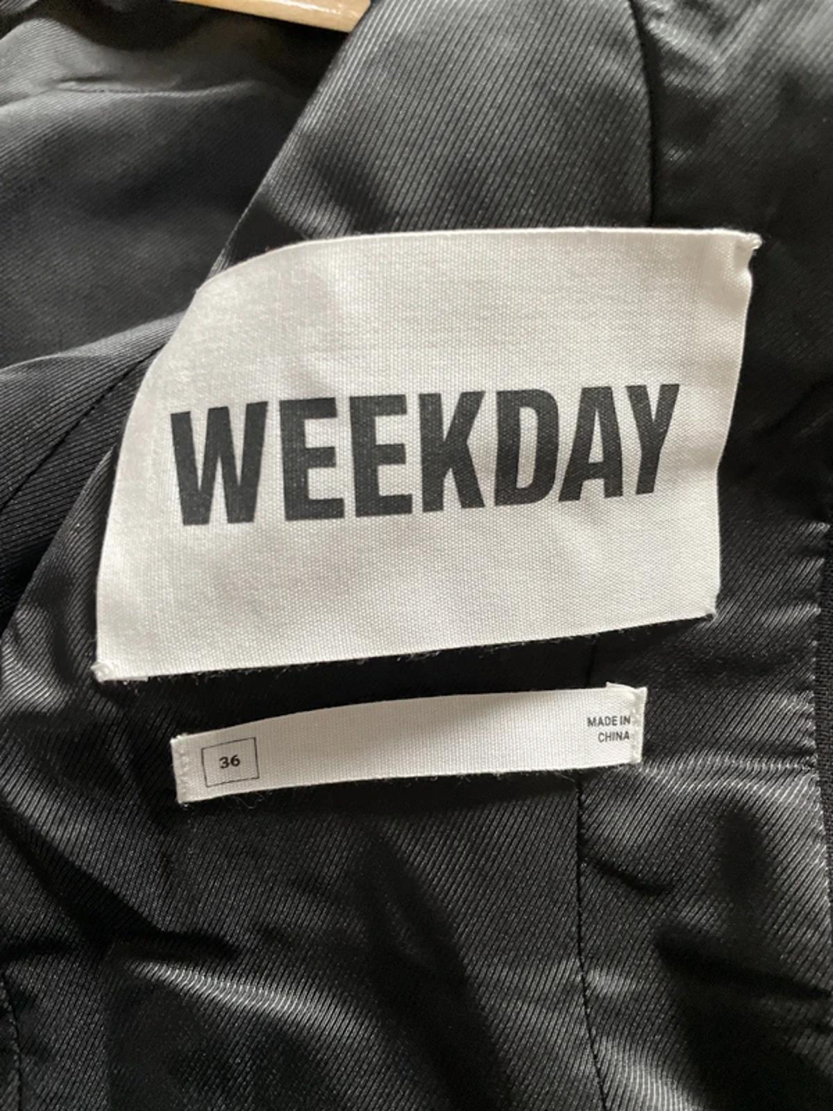 Women’s Weekday Double Breasted Blazer Jacket in Black - Small - 2983