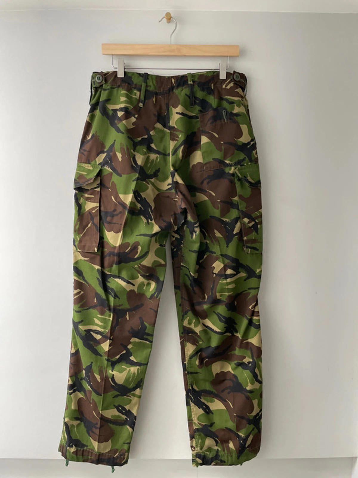 Men’s Army Surplus Military Camo Combat Trousers In Green/Brown - W30/L31 - 2282