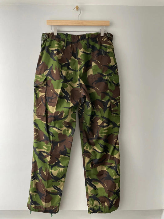 Men’s Army Surplus Military Camo Combat Trousers In Green/Brown - W30/L31 - 2282
