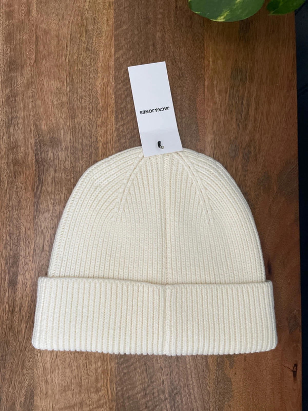 Mens Jack & Jones Original Studio Beanie Hat In Cream - One Size - 2228