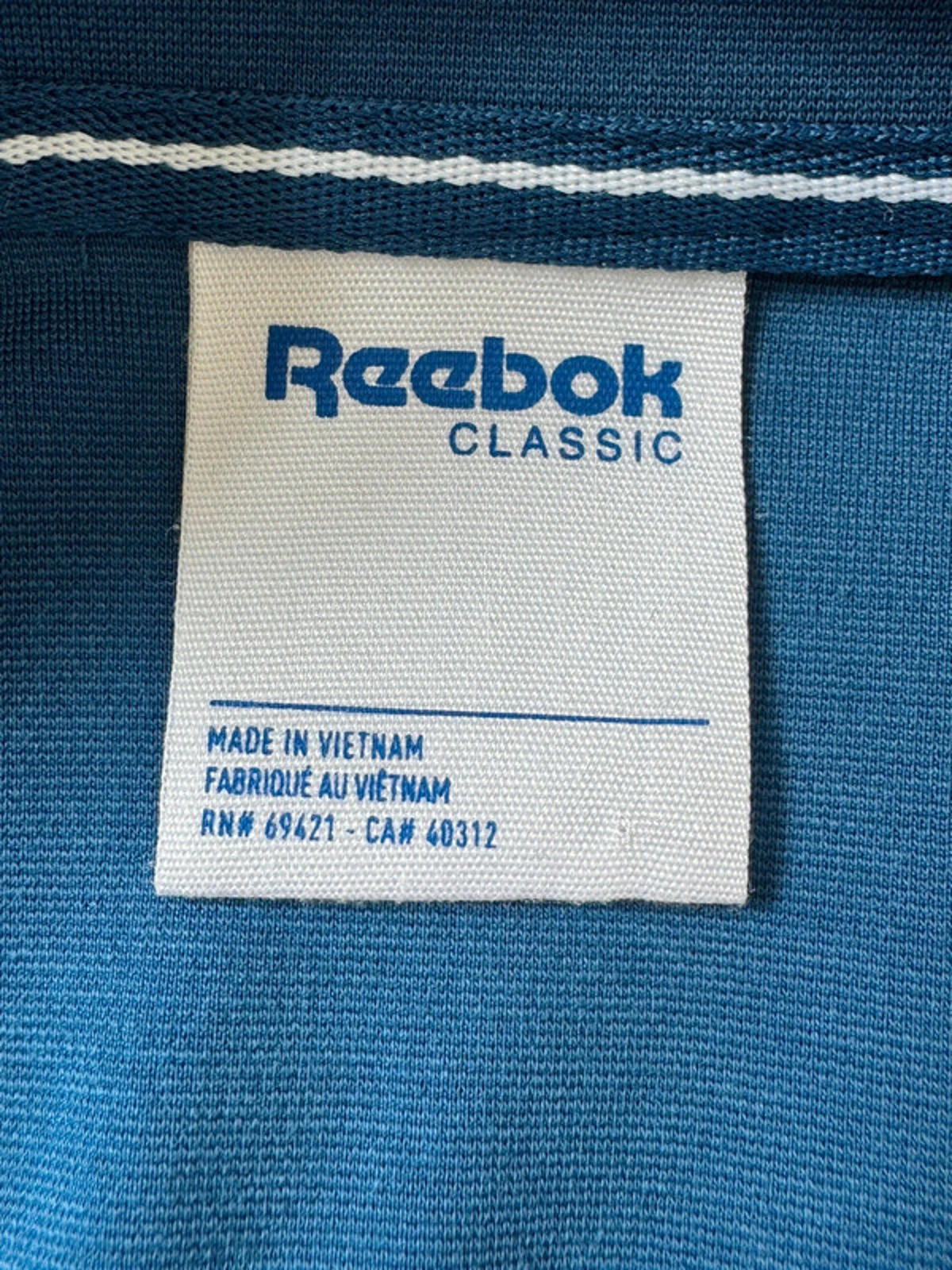 Men’s Reebok Classic Retro Track Jacket Top - Medium  -1438