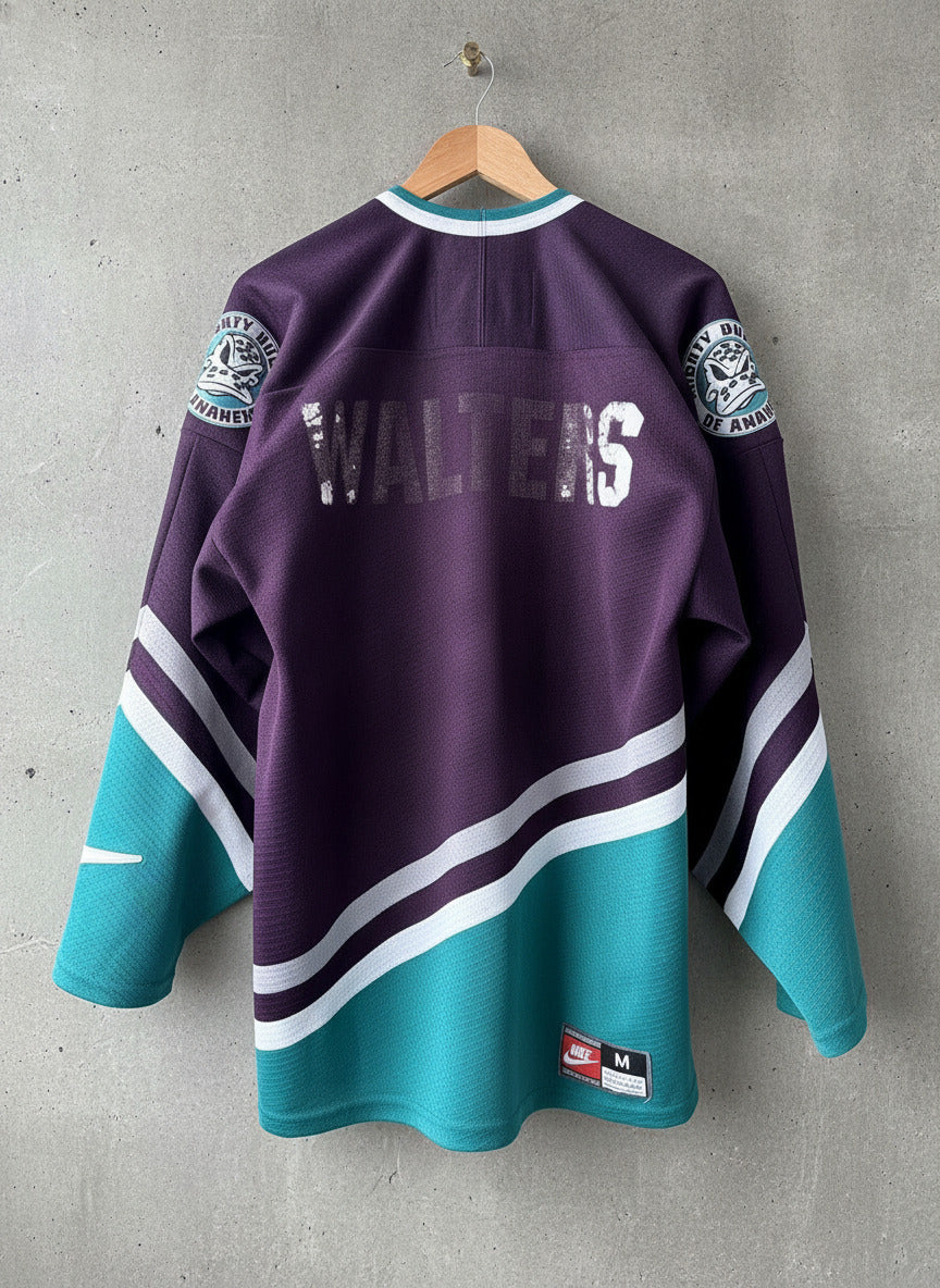 Mens Nike NHL Anaheim Mighty Ducks Hockey Jersey Top - Medium - 3558