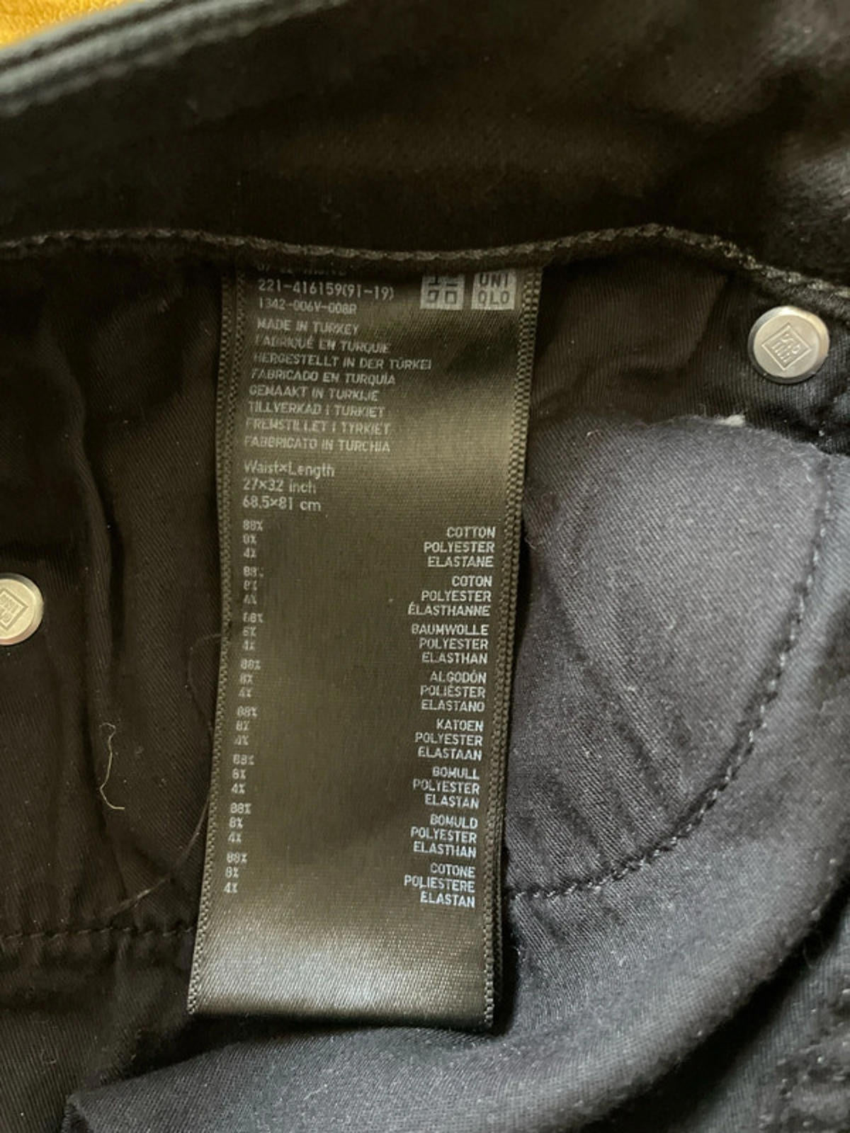Women’s Uniqlo Skinny Fit Jeans In Black - W27 / L32