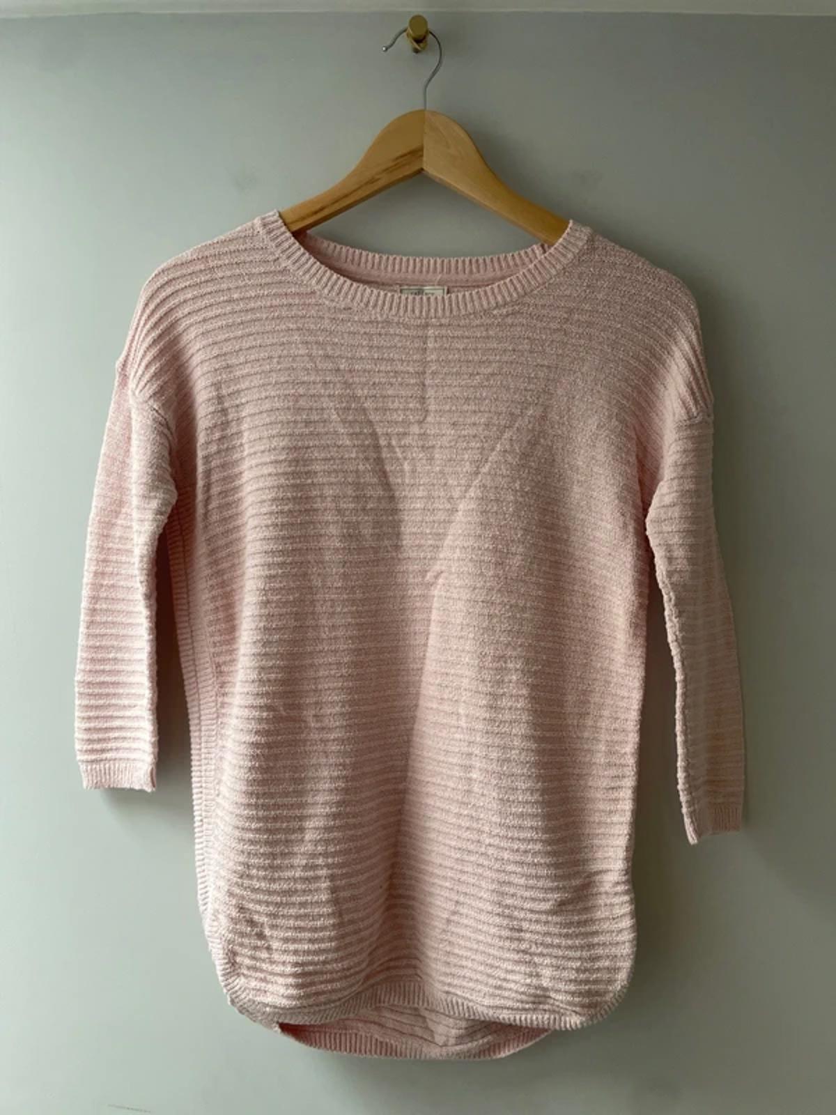 Women’s Fatface Ribbed Cotton Jumper in Soft Pink - UK6 - 2878