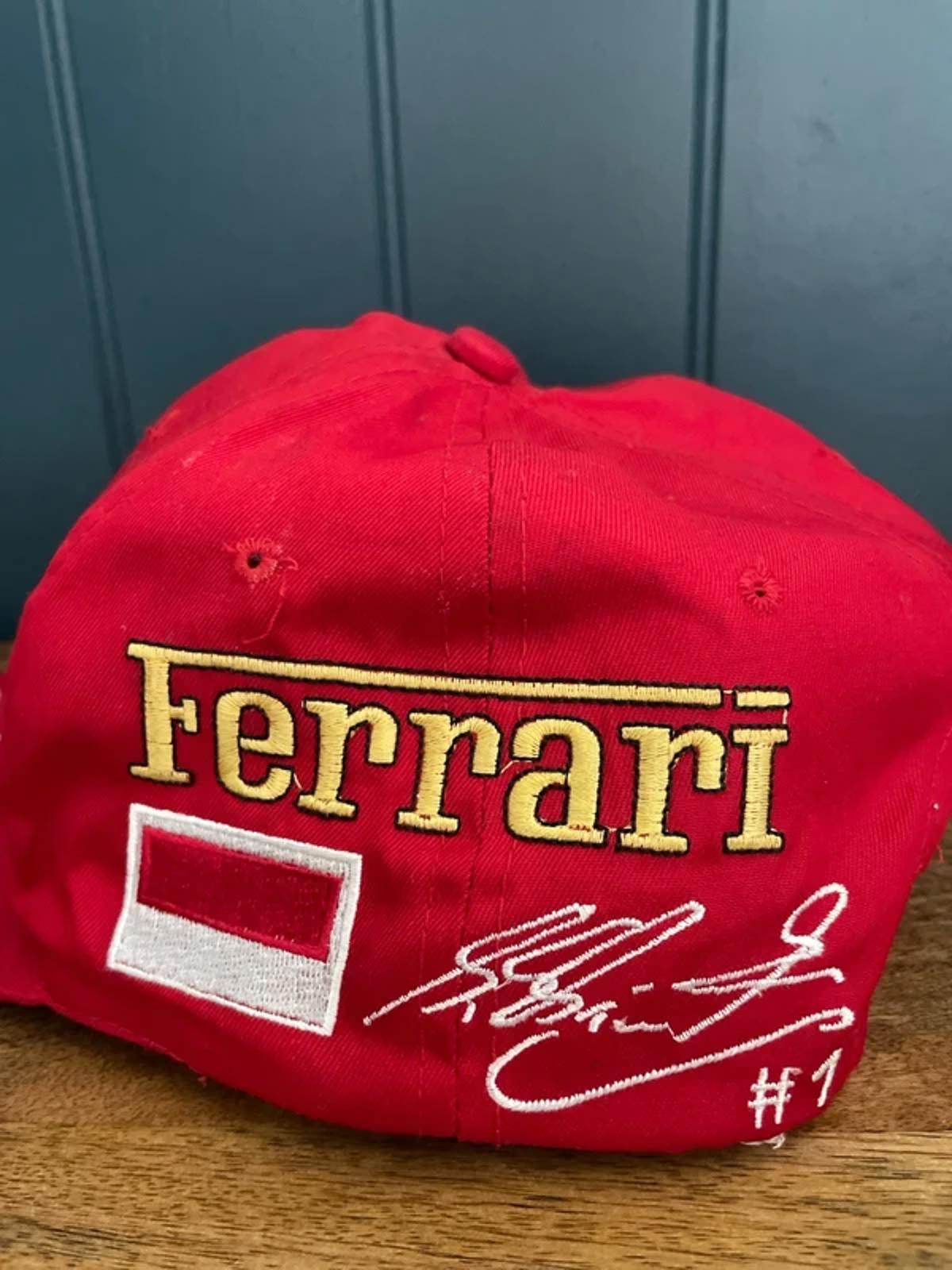 Unisex Ferrari Michael Schumacher Dekra Vintage 90's Cap In Red - 3091