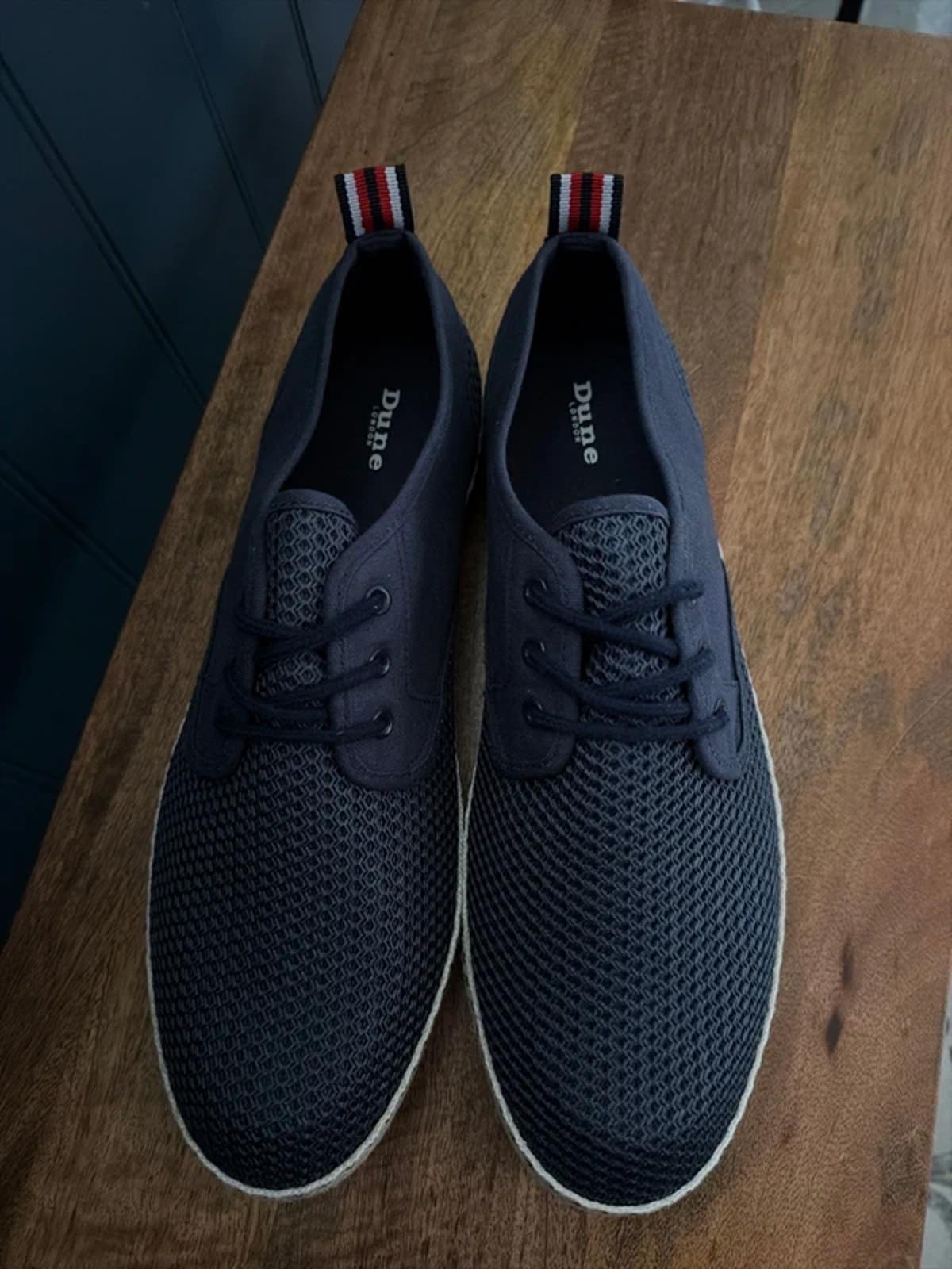 Men’s Dune Espadrille Lace-up Shoes In Navy - Uk11 - 3280