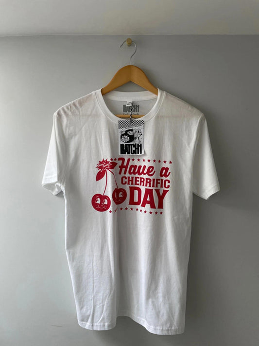 Men’s Batch1 have a cherrific day crew neck printed T-shirt - Medium - 0006