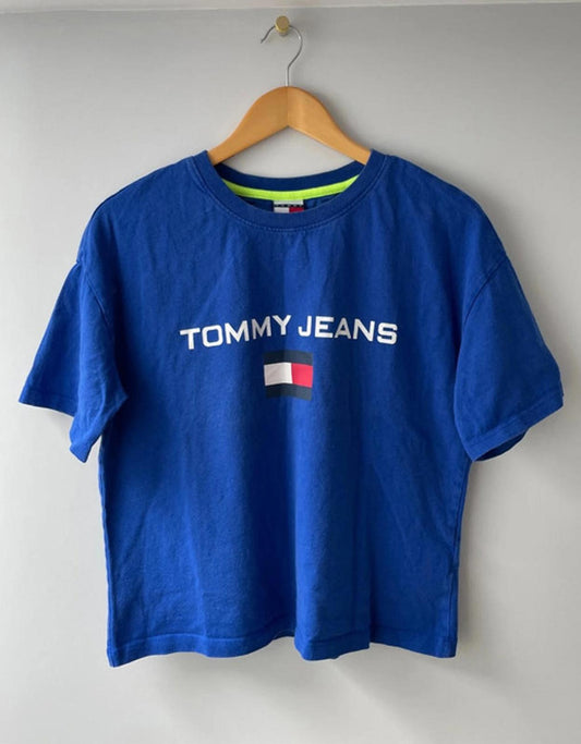Women’s Tommy Hilfiger Cropped Boxy Fit Top T-Shirt - medium