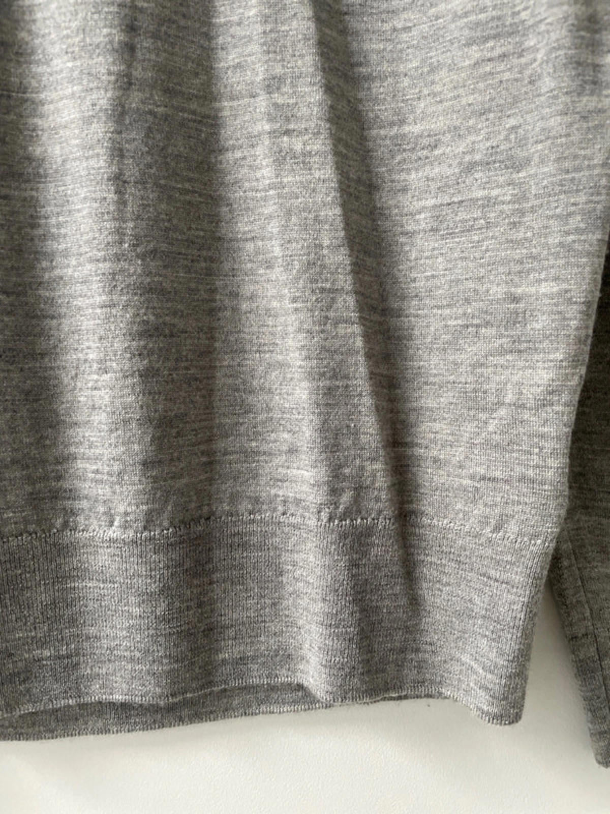 Men’s John Smedley 100% Premium Wool Roll Neck Jumper In Grey - 2288 - Medium