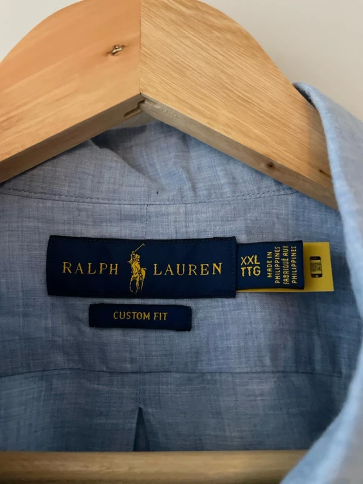 Men’s Ralph Lauren Custom Fit Oxford Shirt in Blue - XXLarge - 2932