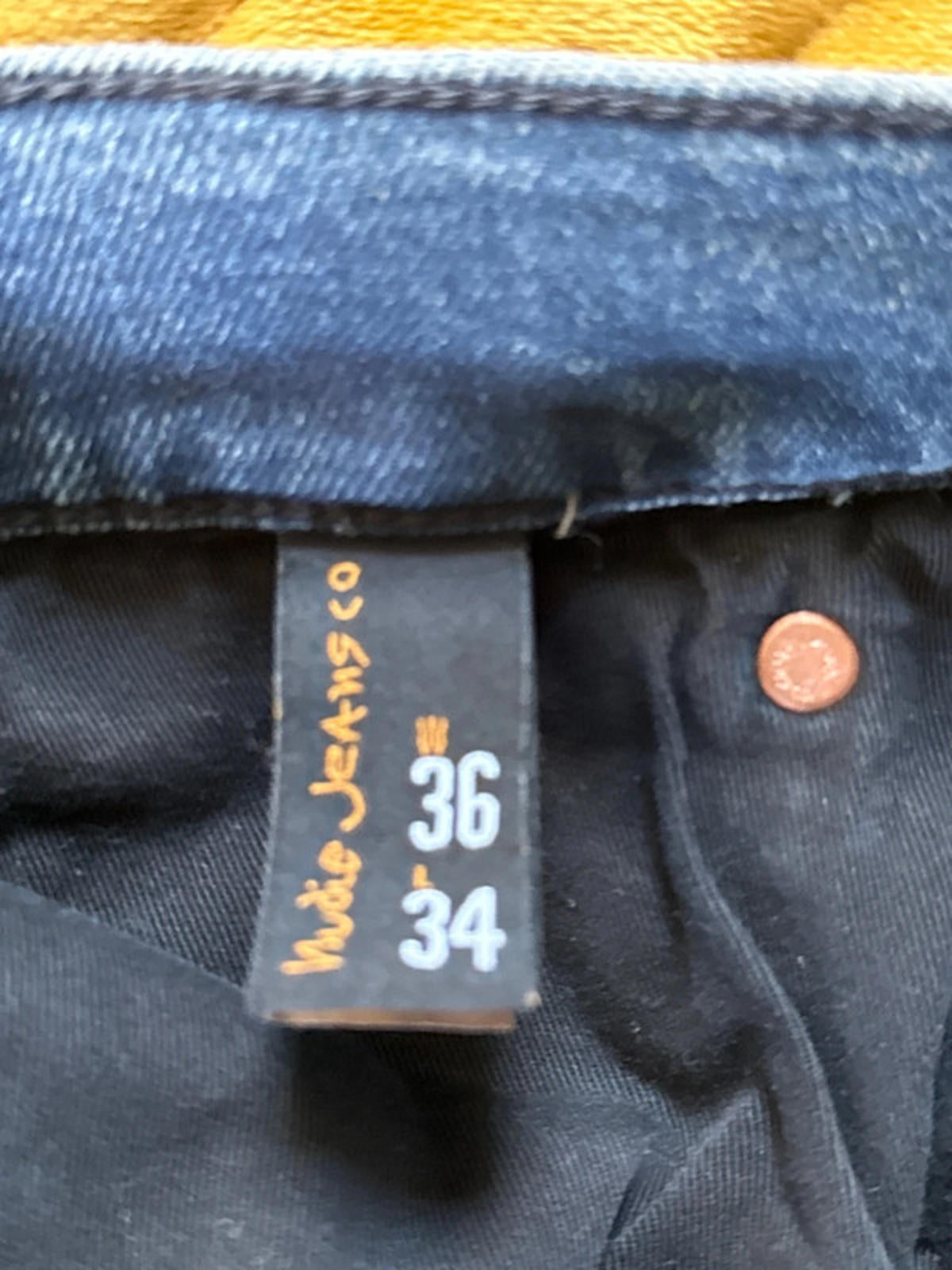 Men’s Nudie Lean Dean Slim Leg Jeans In Navy - W36/L34 - 0935