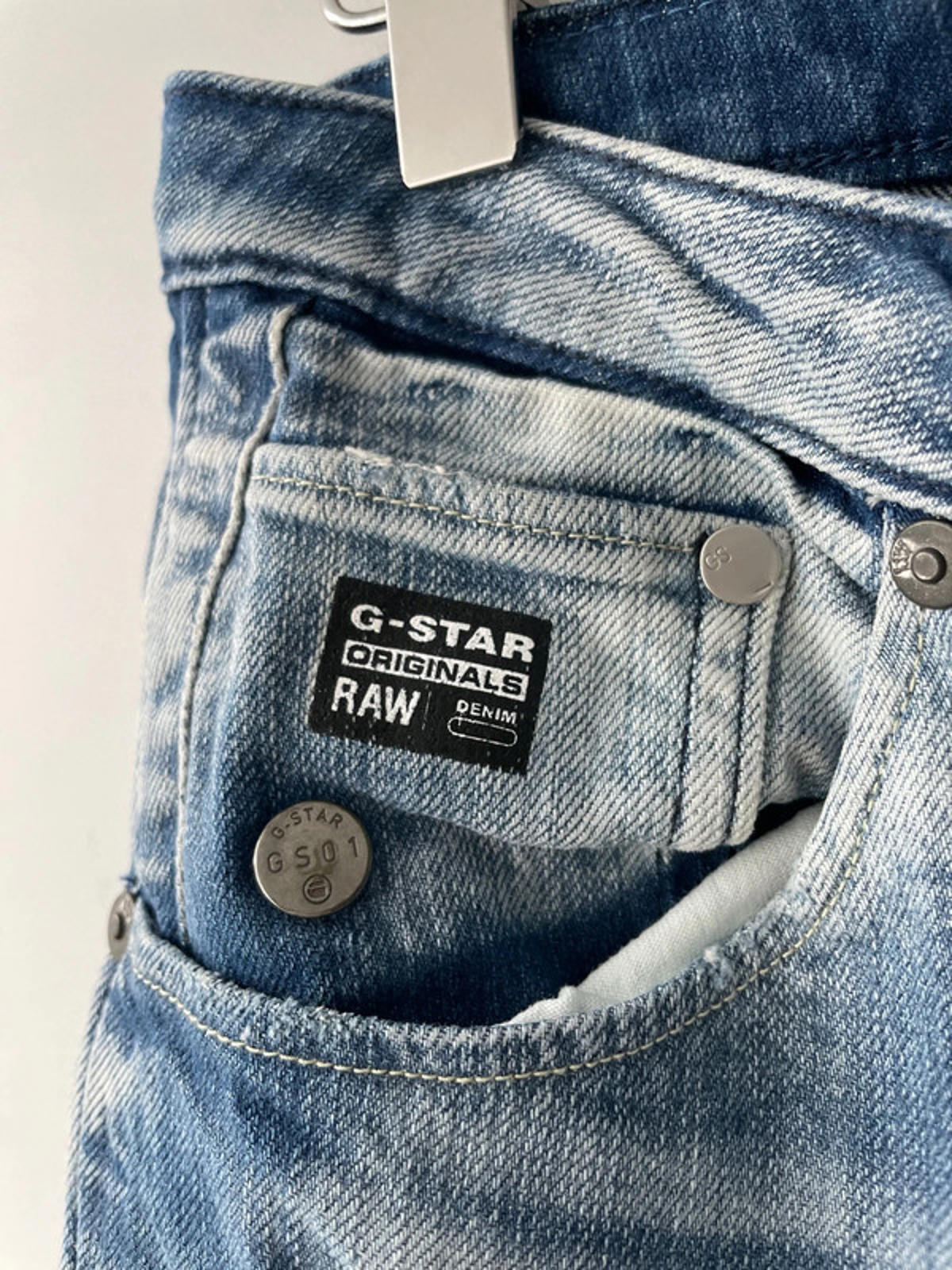 Womens G-Star Arc Fit Original Raw Denim Distressed Effect Jeans - W25/L30 -2217