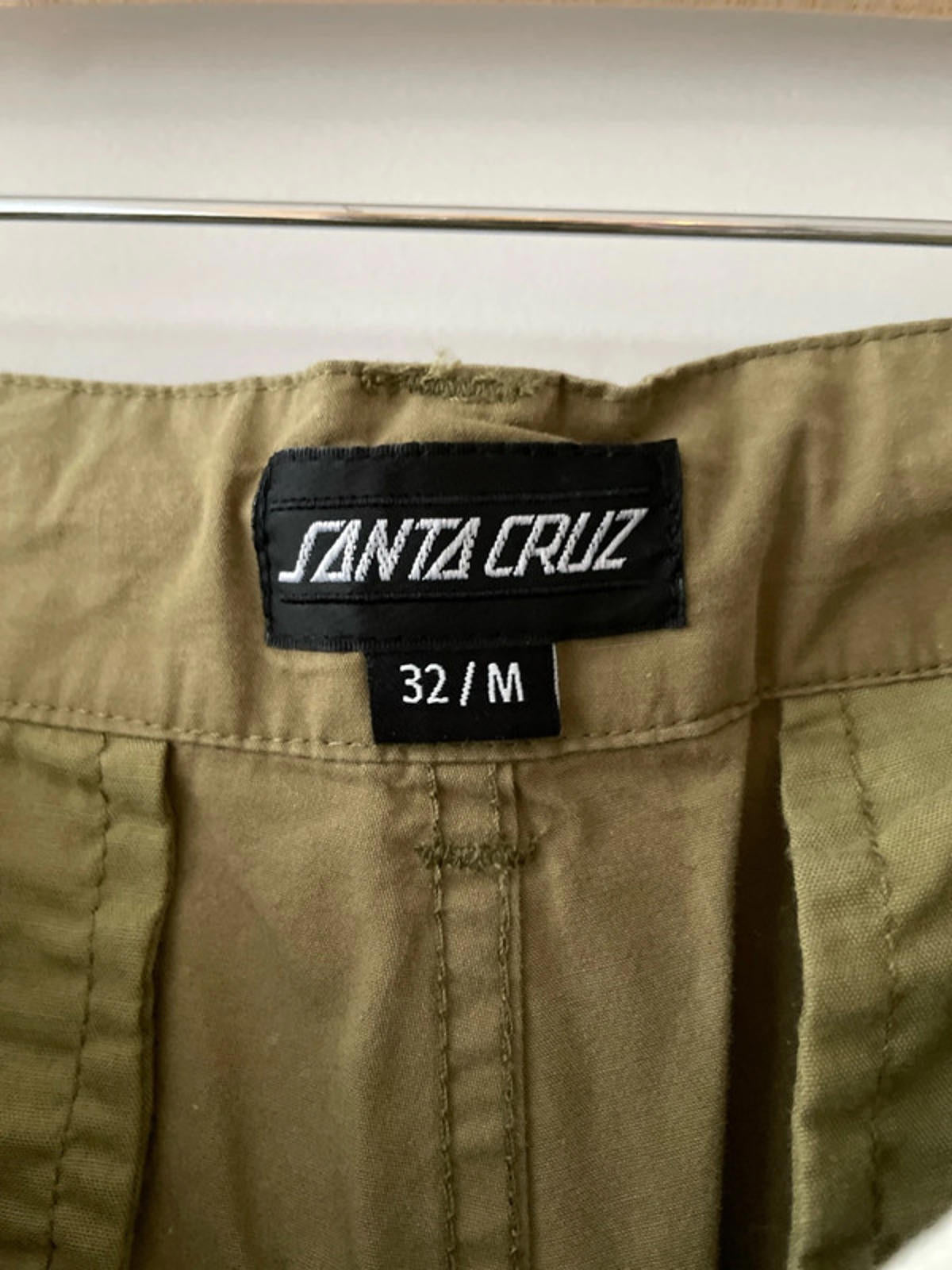 Men’s Santa Cruz Wide Leg Baggy Fit Flight Pants in Khaki - W32/L29 - 2763