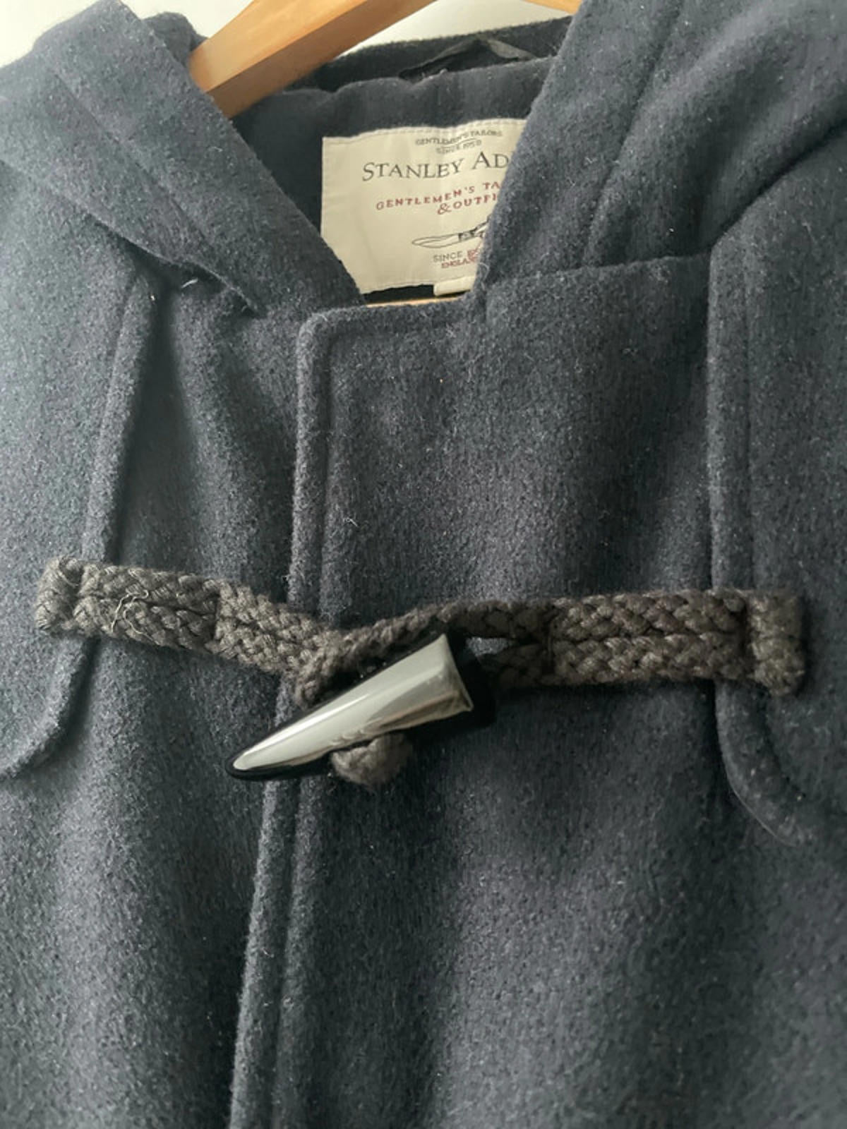 Women’s Stanley Adams Wool Hooded Duffle Coat In Navy - Large - 2440