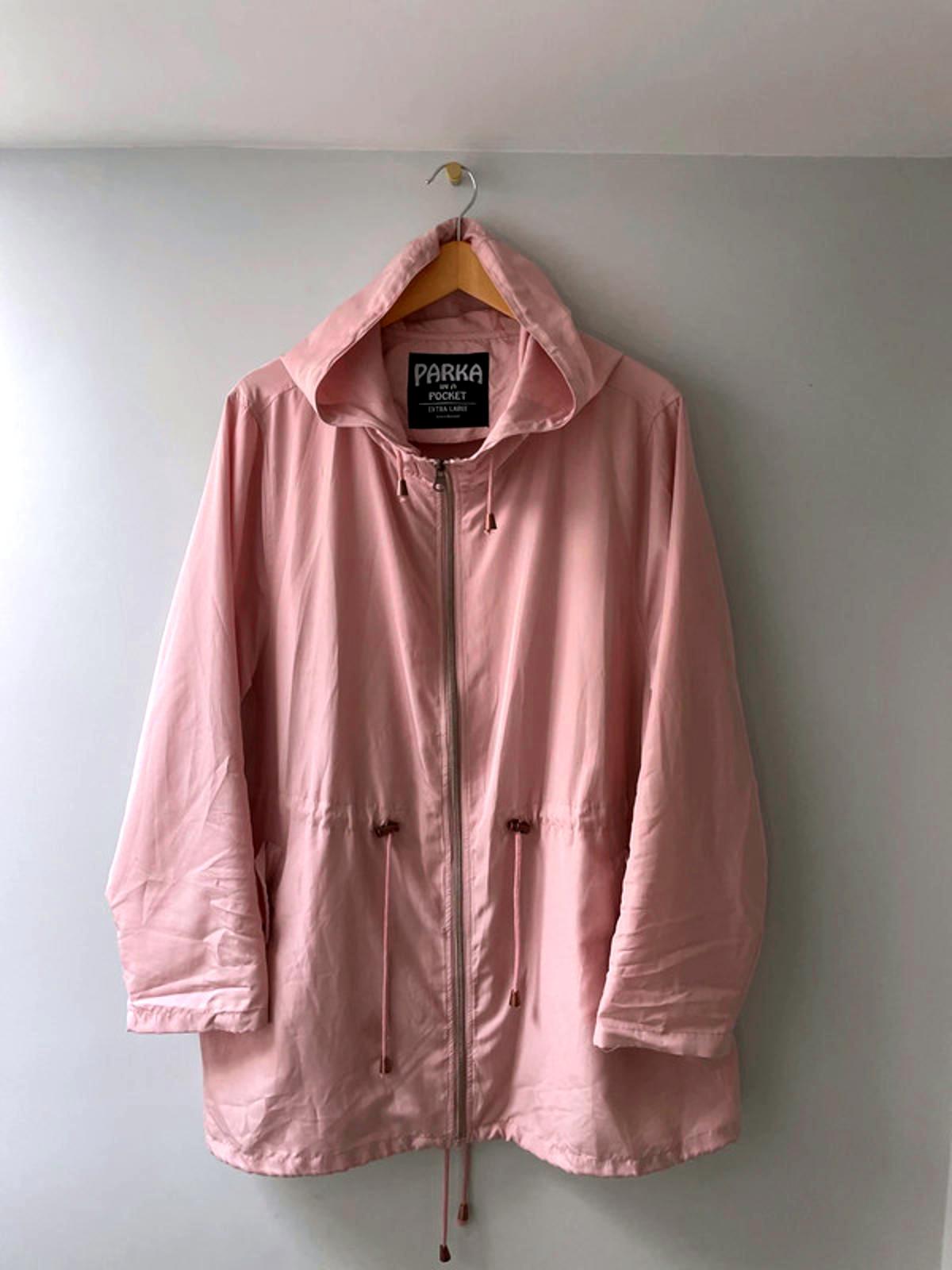 Women’s Parka In A Pocket Parka Coat Jacket In Pink - XLarge