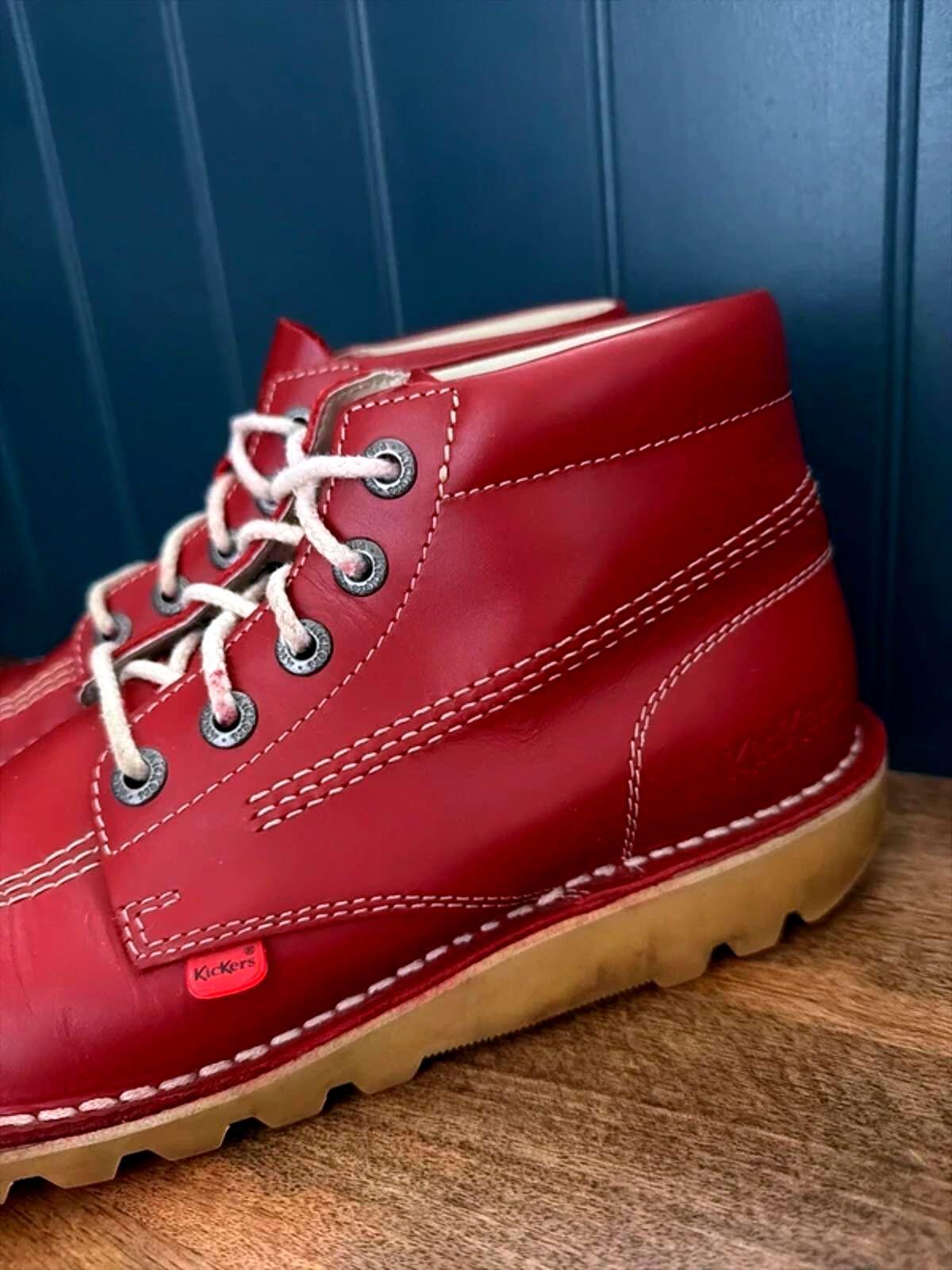 Men’s Kickers Premium Leather Hi Core Ankle Boots - Uk8 - 3294