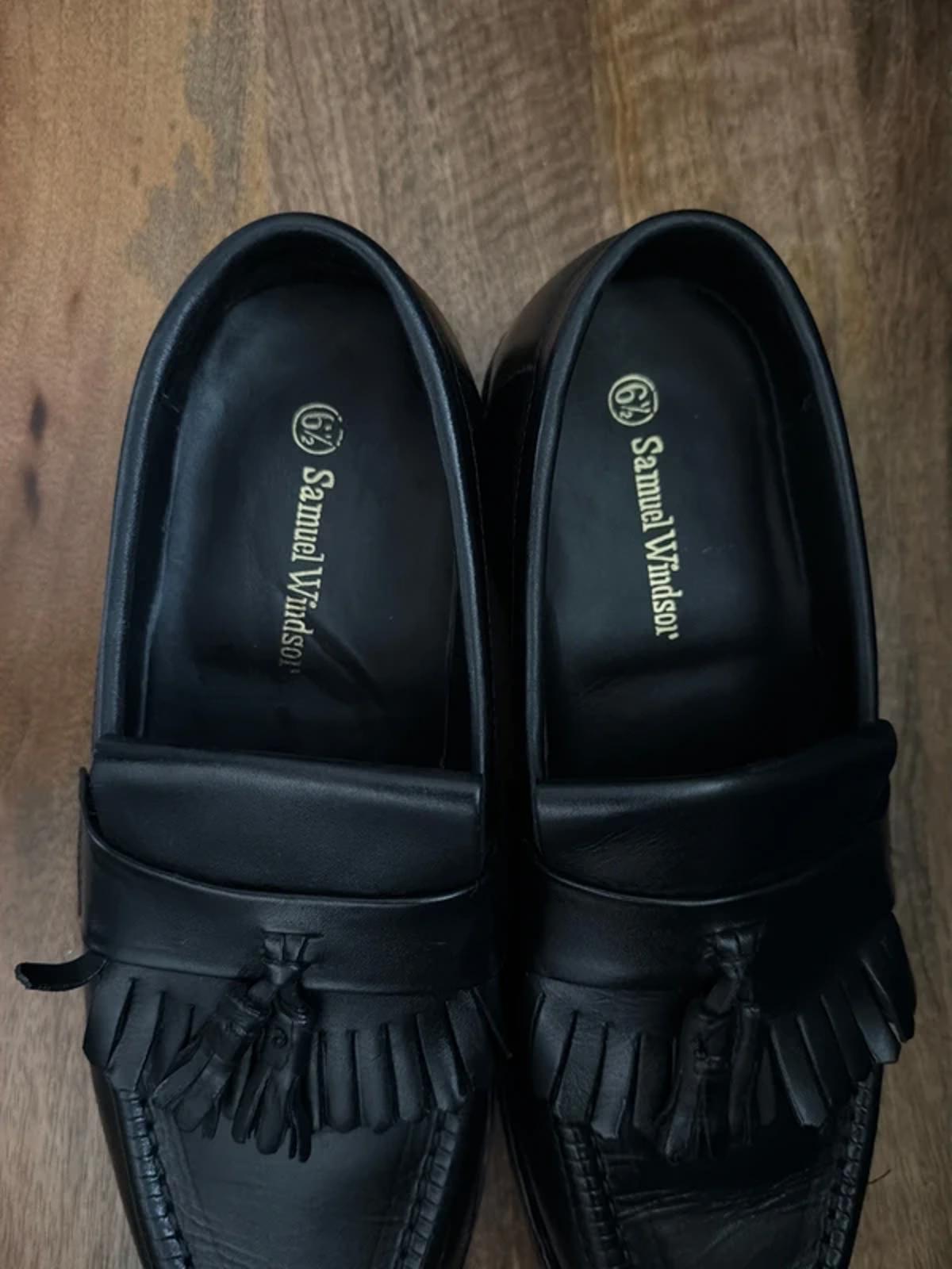 Women’s Samuel Windsor Premium Leather Tassel Loafers In Black - Uk6.5 - 3297