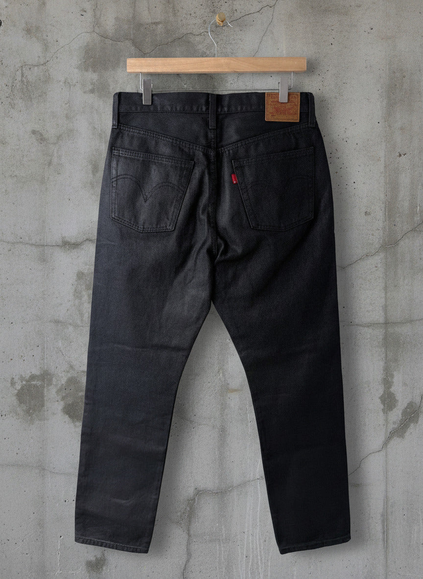 Women’s Levi's 501 Wax Coated Straight Leg Jeans In Black - W30/L30 - 3743