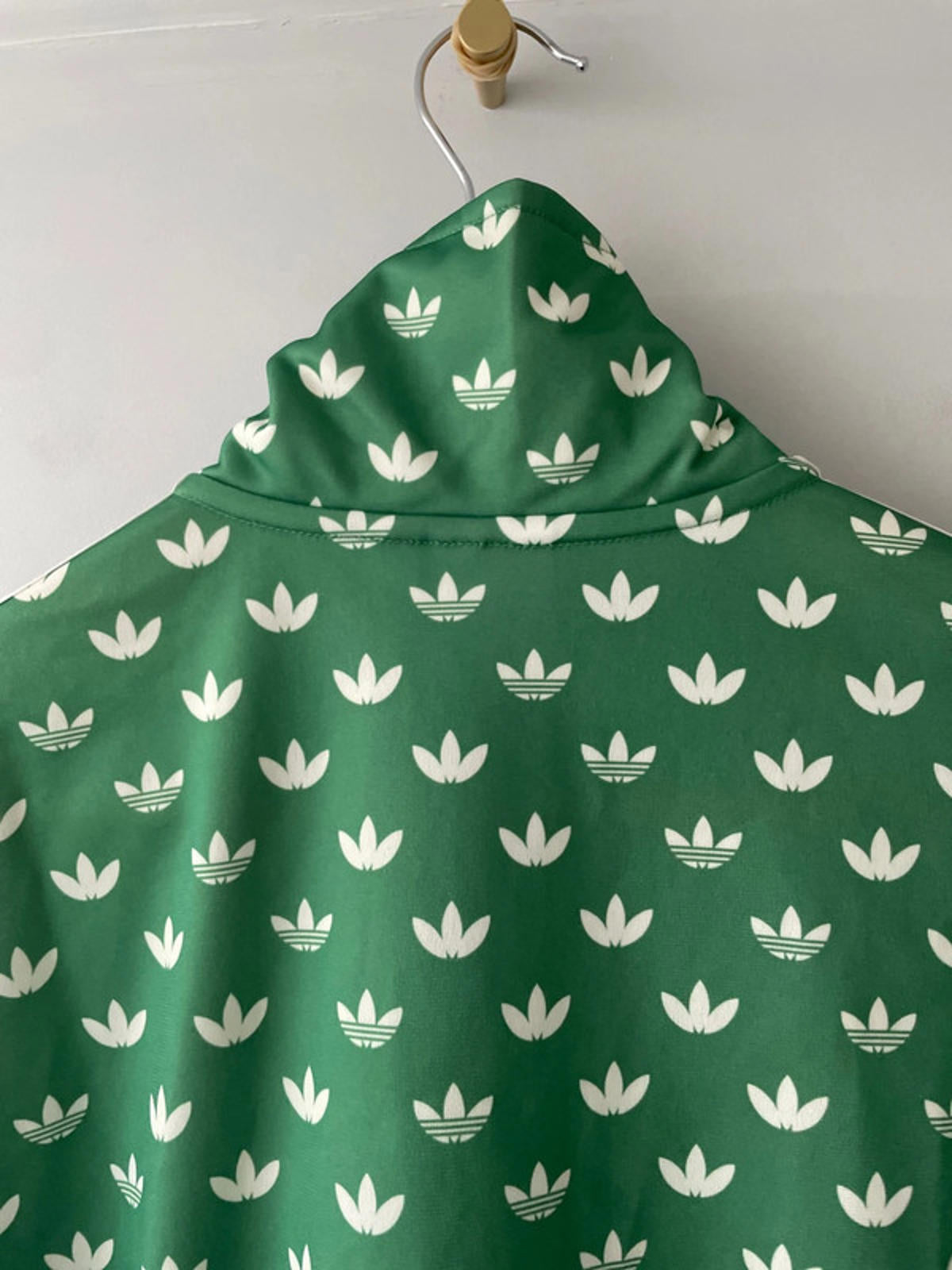 Women’s Adidas Monogram Firebird Track Jacket In Green - Medium -2573