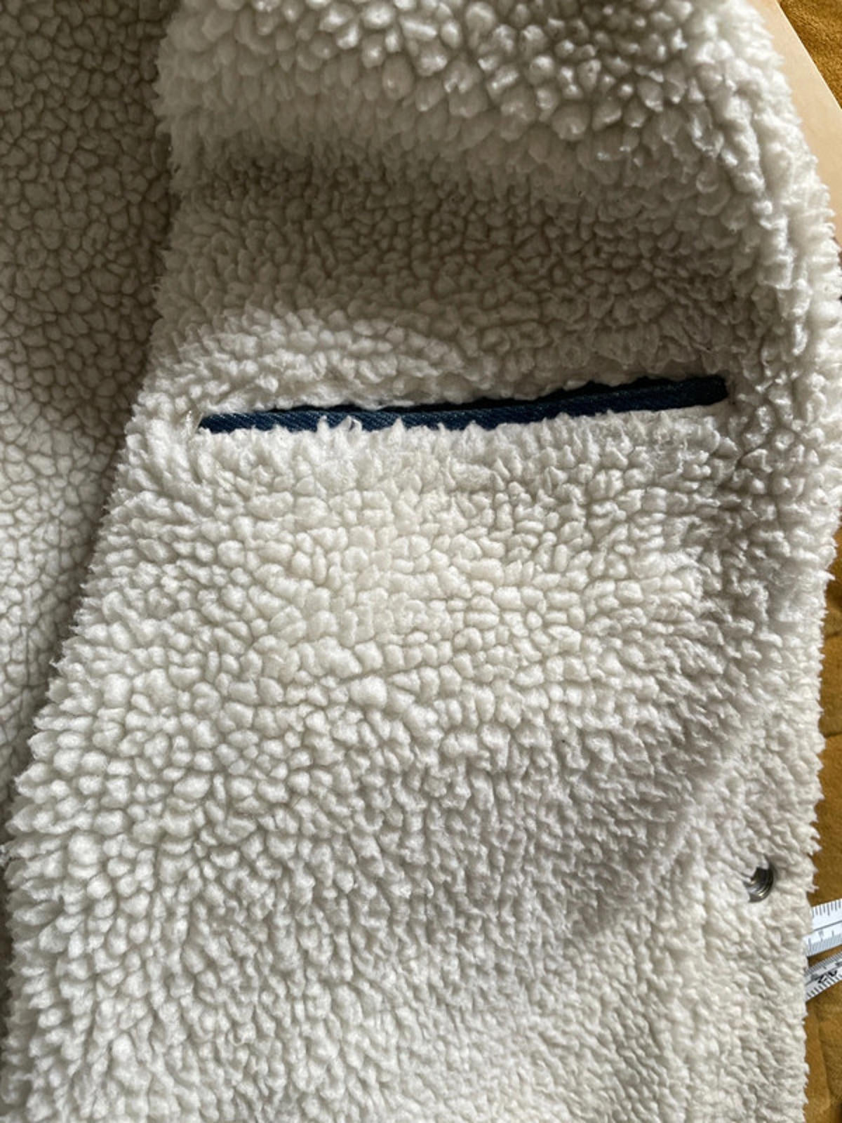 Men's Levi's Denim Trucker Jacket Coat With Borg Lining In Navy - Medium - 2341