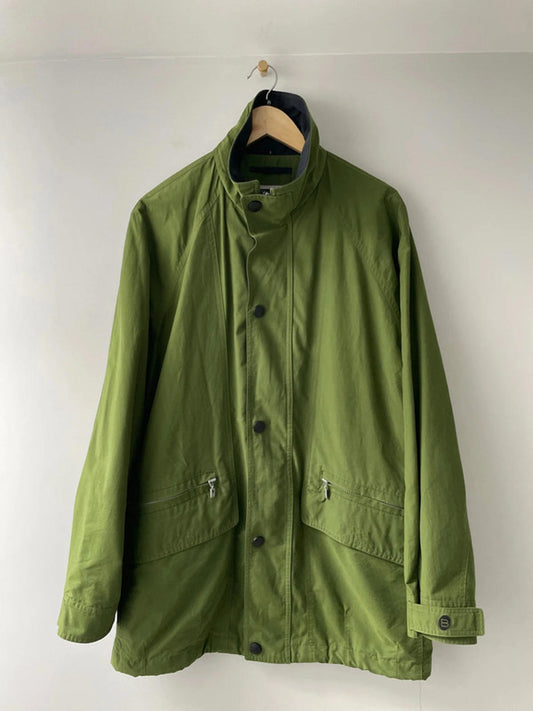 Men’s Baracuta Premium Oversized Fit Trench Coat In Khaki - Small - 2339